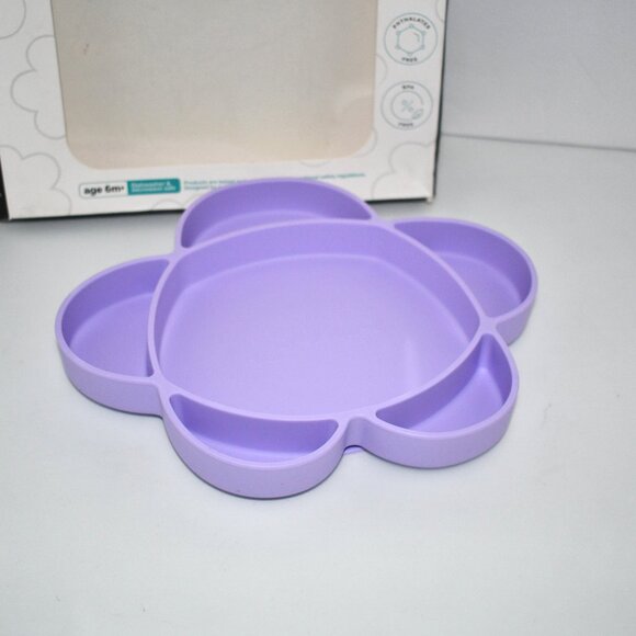 Grabease Silicone Suction Plate for Baby/Toddler, Set of 3 Self Feeding, 6 Secti - Picture 2 of 3